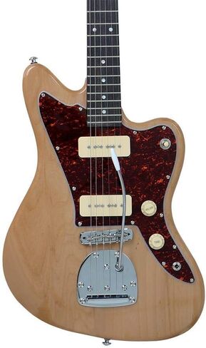 Monoprice Indo Series 6 String Alder-Body Electric Guitar, Right, Blue (610887) in Kuwait