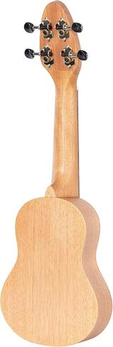 Ortega Guitars, 4-String Keiki Series Sopranino Ukulele with Turtle Etching, Right, Transparent ocean blue, (K1-BL) in Kuwait