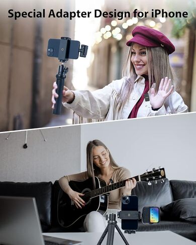 مجموعة تسجيل الفيديو للهواتف الذكية FULAIM X5-VK مع ميكروفون لافالير لاسلكي، مجموعة أدوات تشغيل YouTube لكاميرا هاتف iPhone Android، مجموعة إنشاء المحتوى لتسجيل فيديو Tiktok والبث المباشر مع ضوء RGB in Kuwait