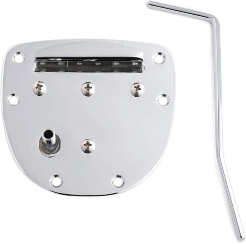 Metallor Guitar Tremolo Tailpiece Bridge Compatiable with Jazzmaster Jaguar Guitar Vibrato and Whammy Chrome. in Saudi Arabia