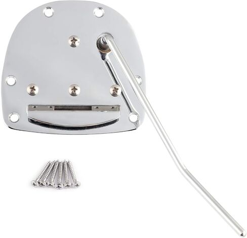 Metallor Guitar Tremolo Tailpiece Bridge Compatiable with Jazzmaster Jaguar Guitar Vibrato and Whammy Chrome. in Saudi Arabia