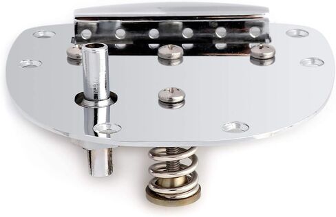Metallor Guitar Tremolo Tailpiece Bridge Compatiable with Jazzmaster Jaguar Guitar Vibrato and Whammy Chrome. in Saudi Arabia