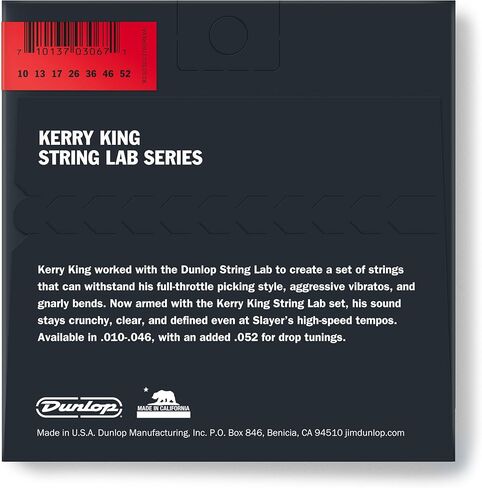 dunlop kkn1052 كيري مقاس King Icon سلسلة التوقيع جيتار كهربائي خيوط ، مقاس متوسط ، باللون .010-.052 ، 7 خيوط/مجموعة in Saudi Arabia