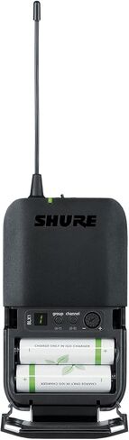 نظام الميكروفون اللاسلكي Shure BLX188/CVL UHF - مثالي للمقابلات والعروض التقديمية والمسرح - عمر البطارية 14 ساعة، نطاق 300 قدم | يتضمن (2) ميكروفونات Lavalier، جهاز استقبال مزدوج القناة | فرقة H11 in Kuwait