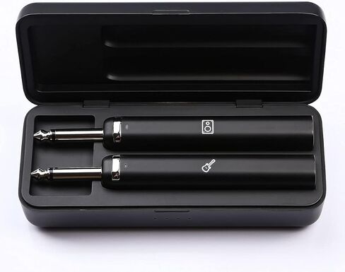 BrianFay نظام الأجهزة اللاسلكية علبة شحن قابلة لإعادة الشحن يمكن أن تستمر لمدة 30 ساعة جهاز إرسال نطاق UHF للآلات الصوتية الكهربائية لوحة مفاتيح الجيتار (أسود) in Kuwait