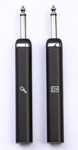 BrianFay نظام الأجهزة اللاسلكية علبة شحن قابلة لإعادة الشحن يمكن أن تستمر لمدة 30 ساعة جهاز إرسال نطاق UHF للآلات الصوتية الكهربائية لوحة مفاتيح الجيتار (أسود) in Kuwait