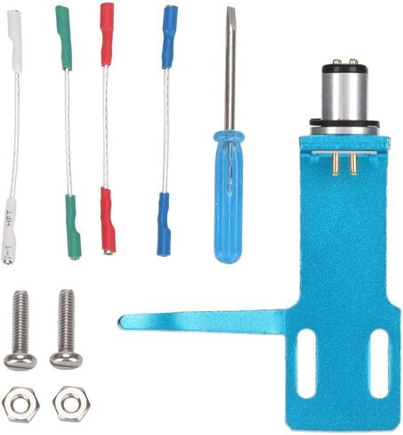غطاء راس مشغل فونوغراف بقرص دوار وخرطوشة فونو عالية الجودة ومشغل تسجيل من فونو (ازرق) in Saudi Arabia