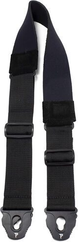 Perri's Leathers Ltd.- Locking Ends Guitar Straps- Nylon- Black- Adjustable- For Electric/Acoustic/Bass Guitars in Saudi Arabia