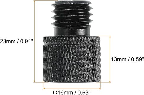 MECCANIXITY Mic Stand Adapter 3/8 Female to M6 Male Camera Screw Thread Adapter for Microphone Tripod Stand Black in Kuwait
