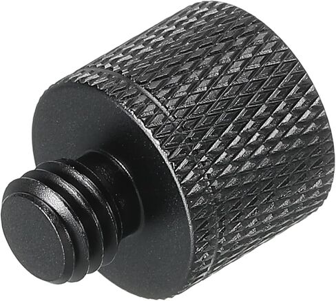 MECCANIXITY Mic Stand Adapter 3/8 Female to M6 Male Camera Screw Thread Adapter for Microphone Tripod Stand Black in Kuwait
