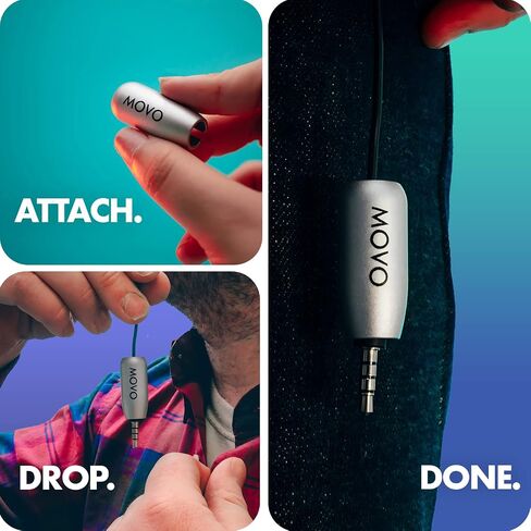 Movo MIC'D Lav Mic Weight - Weight for Lavalier Microphone - Perfect for Sound Departments, Creators, Audio Producers in Saudi Arabia
