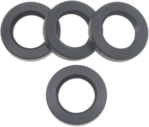 FDXGYH 4 Pcs 1/4"-20 Microphone Stand Nut Knurled Lock Nut Black Jam Nut for Microphone Photographic Equipment in Saudi Arabia