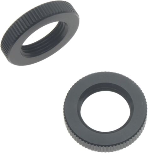 FDXGYH 4 Pcs 1/4"-20 Microphone Stand Nut Knurled Lock Nut Black Jam Nut for Microphone Photographic Equipment in Saudi Arabia