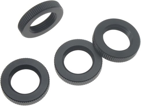 FDXGYH 4 Pcs 1/4"-20 Microphone Stand Nut Knurled Lock Nut Black Jam Nut for Microphone Photographic Equipment in Saudi Arabia