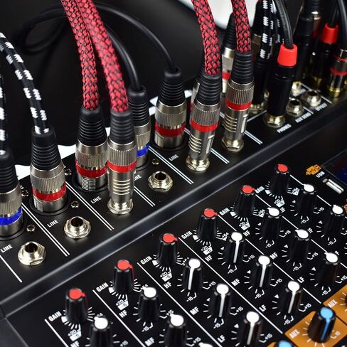 Mugteeve Dual XLR Female to 3.5mm 1/8 Stereo Mic Cable, 2 XLR Y Splitter Cord to 1/8 Inch Mini Headphone Jack TRS Adapter,OFC Shield, for Mixer and PC Connection, Livestream, Broadcast-3.3Feet in Saudi Arabia