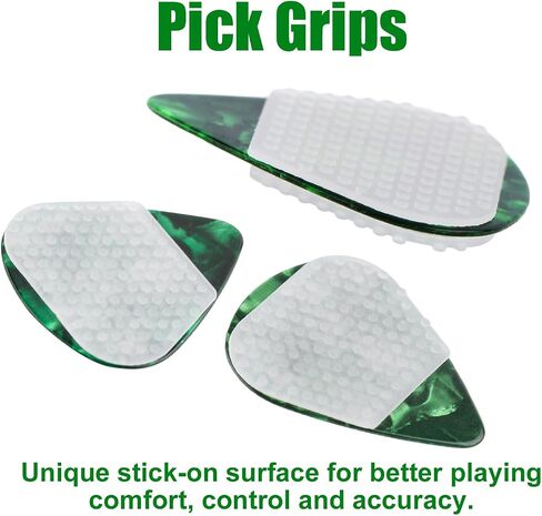 16pcs Guitar Pick Grips, Silicone Grips for Guitar Picks No Sticky Guitar Pick Accessories Translucent Helpful Guitar Picks Grips for Guitar Lovers, Musician, Concert in Saudi Arabia