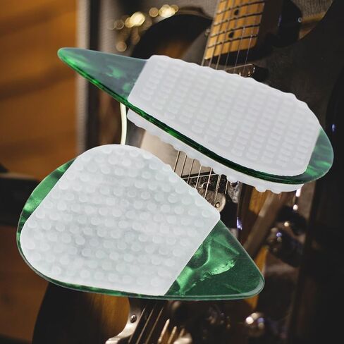 16pcs Guitar Pick Grips, Silicone Grips for Guitar Picks No Sticky Guitar Pick Accessories Translucent Helpful Guitar Picks Grips for Guitar Lovers, Musician, Concert in Saudi Arabia