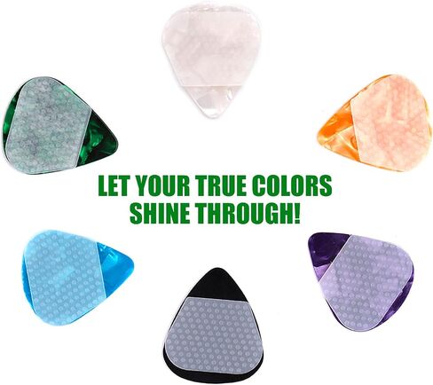 16pcs Guitar Pick Grips, Silicone Grips for Guitar Picks No Sticky Guitar Pick Accessories Translucent Helpful Guitar Picks Grips for Guitar Lovers, Musician, Concert in Saudi Arabia