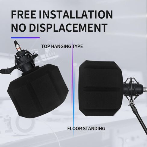 فلتر بوب ميكروفون أسود من micfuns F1 (أزرق) in Kuwait