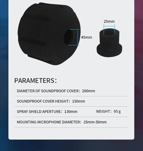 فلتر بوب ميكروفون أسود من micfuns F1 (أزرق) in Kuwait