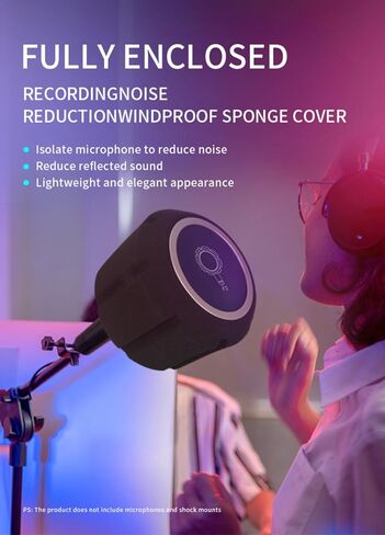 فلتر بوب ميكروفون أسود من micfuns F1 (أزرق) in Kuwait