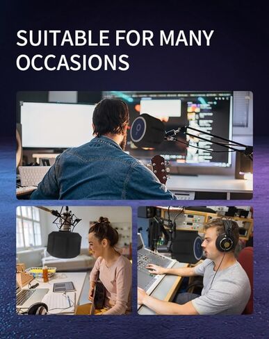 فلتر بوب ميكروفون أسود من micfuns F1 (أزرق) in Kuwait