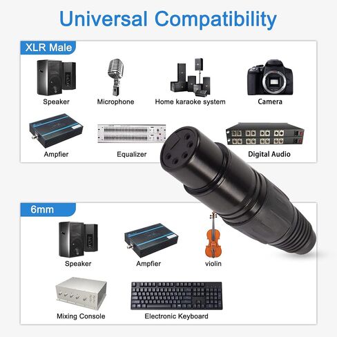 XMSJSIY 5 دبوس XLR ذكر موصلات المقابس، 5Pin XLR-M التوصيل لحام نوع موصل ميكروفون الصوت، كابل XLR ينتهي استبدال مقبس الصوت M-Plug-4PCS in Kuwait