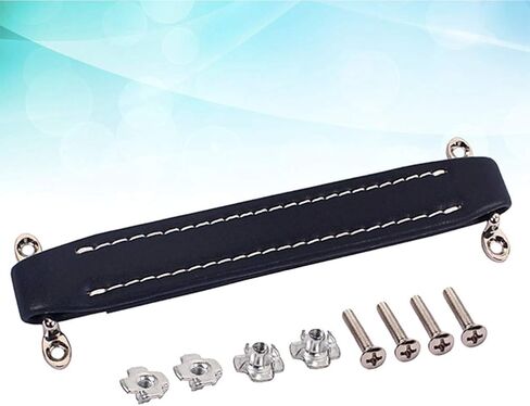 Exceart Vintage Style Guitar AMP Amplifier Leather Handle Amp Handle Strap for Fender Guitar Speaker Amplifier (Black) in Saudi Arabia