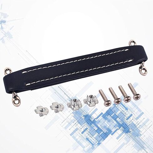 Exceart Vintage Style Guitar AMP Amplifier Leather Handle Amp Handle Strap for Fender Guitar Speaker Amplifier (Black) in Saudi Arabia