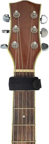 كاتم صوت اوتار الجيتار من قطعتين من هاربفياس، حزام غطاء اوتار الجيتار، كاتم صوت باس قابل للتعديل، احزمة كتم صوت لوح الفريتس، ملحقات الالات الموسيقية (اسود in Kuwait