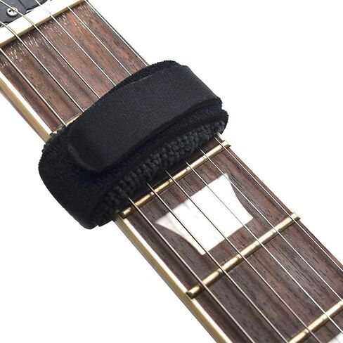كاتم صوت اوتار الجيتار من قطعتين من هاربفياس، حزام غطاء اوتار الجيتار، كاتم صوت باس قابل للتعديل، احزمة كتم صوت لوح الفريتس، ملحقات الالات الموسيقية (اسود in Kuwait