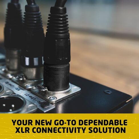 كابل ميكروفون BRENDAZ متوازن XLR أنثى إلى XLR ذكر 3 دبابيس عالي الأداء متوافق مع ميكروفون Shure SM58-LC، SM58S، SM57-LC، SM7B الصوتي (10 أقدام) in Kuwait