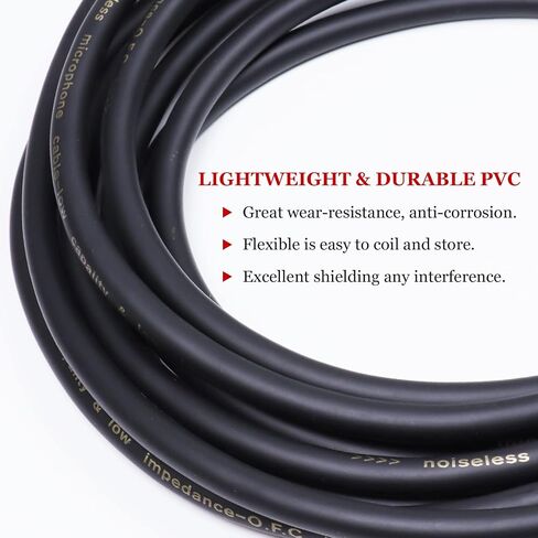 HBU Pack of 2 30 Feet Speakon Male to XLR Female Cable - 2pcs 30ft. Speak-ON Type Plug to 3 Pole XLR Audio Jack Extension Cable - Compatible Studio Stage Mic Microphone Recording Connection Wire in Kuwait