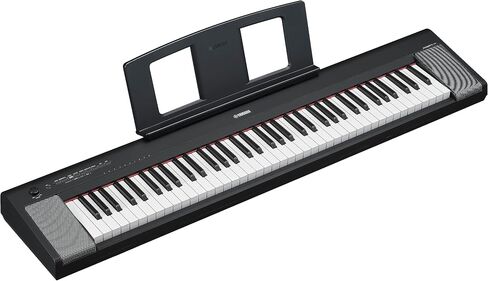 Yamaha 61-Key Piaggero Ultra-Portable Digital Piano, Black (NP15B) & FC5 Compact Sustain Pedal for Portable Keyboards, black in Saudi Arabia