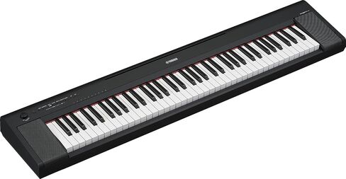 Yamaha 61-Key Piaggero Ultra-Portable Digital Piano, Black (NP15B) & FC5 Compact Sustain Pedal for Portable Keyboards, black in Saudi Arabia