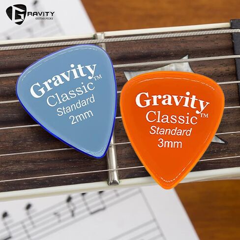 Gravity Acrylic Variety Pack Guitar Picks | Polished Bevels, Brighter, Louder Sound & Tighter Grip| Available in Different Packs - Made in the USA in Saudi Arabia