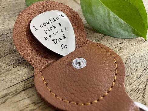 Ptzizi I Couldn’t Pick A Better Dad, Stainless Steel Guitar Picks Jewelry for Guitar Player Musician Dad Papa Grandpa Father's Day Birthday Christmas Gifts (02) in Kuwait