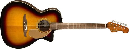 Fender Newporter Player Acoustic Guitar, with 2-Year Warranty, Sunburst, Walnut Fingerboard in Saudi Arabia
