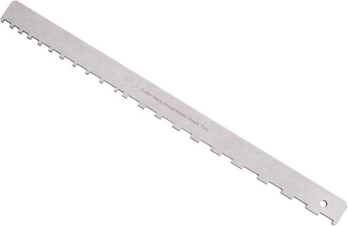 TUOREN 43CM Guitar Neck Notched Straight Edge Luthiers Tool for Electric Guitar Fretboard and Frets Silver in Saudi Arabia