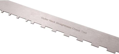 TUOREN 43CM Guitar Neck Notched Straight Edge Luthiers Tool for Electric Guitar Fretboard and Frets Silver in Saudi Arabia