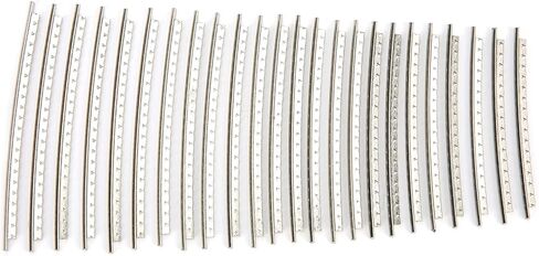سلك جيتار فريت، 24 قطعة 2.7 مم من الفولاذ المقاوم للصدأ كروم لون جيتار، مجموعة أسلاك جيتار 250HV لأعمال إصلاح الجيتار in Kuwait