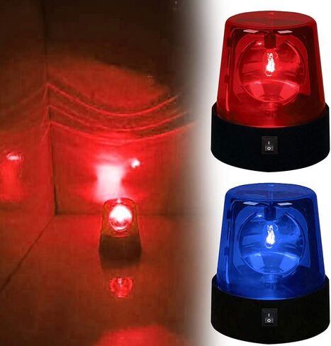 MAYiT LED Strobe Light, Disco Party Rotating Lamp DJ Flashing Stage Lights Police Car Beacon Siren Strobe Light with Switch Control for DJ Show Bar in Kuwait