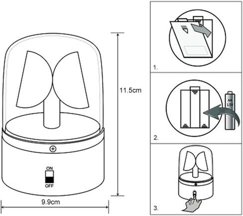 مصباح LED ستروب من 1/2 قطعة، مصابيح مسرح وامضة للدي جيه بلون احمر دوار، مصباح حفلات دي جي وامض مع مفتاح تحكم لبار عرض دي جيه in Kuwait