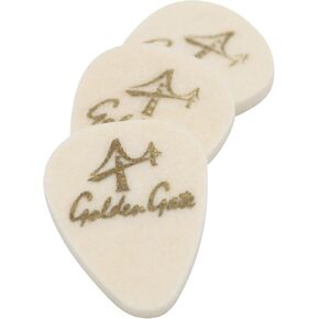Golden Gate FP-2 Ukulele Felt Picks – Black – 3-Pack
