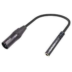 1FT 6.35 mm 1/4" Female to XLR Female Adapter Cable,Quarter inch TS/TRS to XLR 3 Pin Female Interconnect Cable