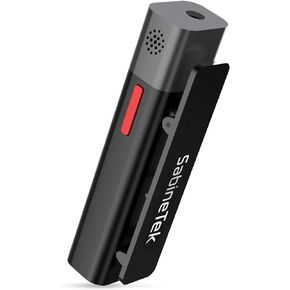 ساباين تيك ميكروفون لافالير لاسلكي من سمارت مايك بلس قابل لاعادة الشحن بتقنية البلوتوث بخاصية الغاء الضوضاء لاجهزة ايفون واندرويد وايباد وتسجيل الفيديو والمقابلات والتدريس والمدونات الصوتية (اسود) in Kuwait