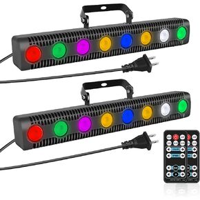 Wall Washer Lights 45W 8 LED RGBW Dimmable Stage Lights DMX Control Dj Lights Stage Lighting - for Indoor Disco Party Church Birthday Bar Wedding in Kuwait