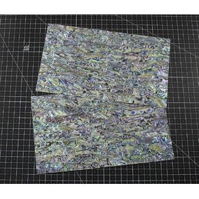 PAUA BLUE (1 pcs) abalone shell inlay veneer 9.5 x 5.5 x 0.006 inch in Saudi Arabia