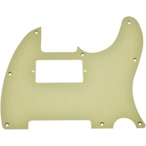 KAISH ألومنيوم غير لامع Tele Humbucker Style Pickguard معدن بأكسيد TL Pick Guard لوحة خدش للتلفزيون الأمريكي/المكسيكي فضي غير لامع