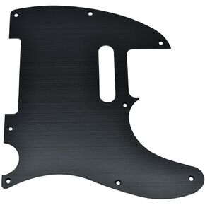 Dopro 8 Hole Aluminum Anodized 1 Ply Tele Pickguard TL Scratch Plate for American/Mexican FD Telecaster Black